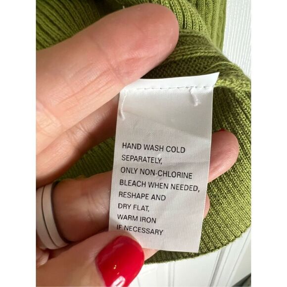 NWT Jeanne Pierre Green Sweater Size M - Picture 3 of 4